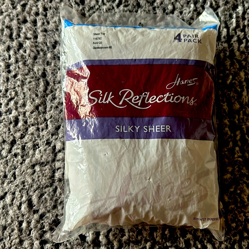 Hanes, silky, sheer,silk reflections